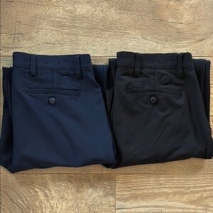 Lot of 2 - FootJoy Men's Chinos - Golf Pants - Navy and Black, Stretch fit